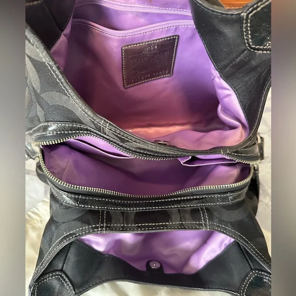 Coach Black Monogram Purse - Picture 5 of 10